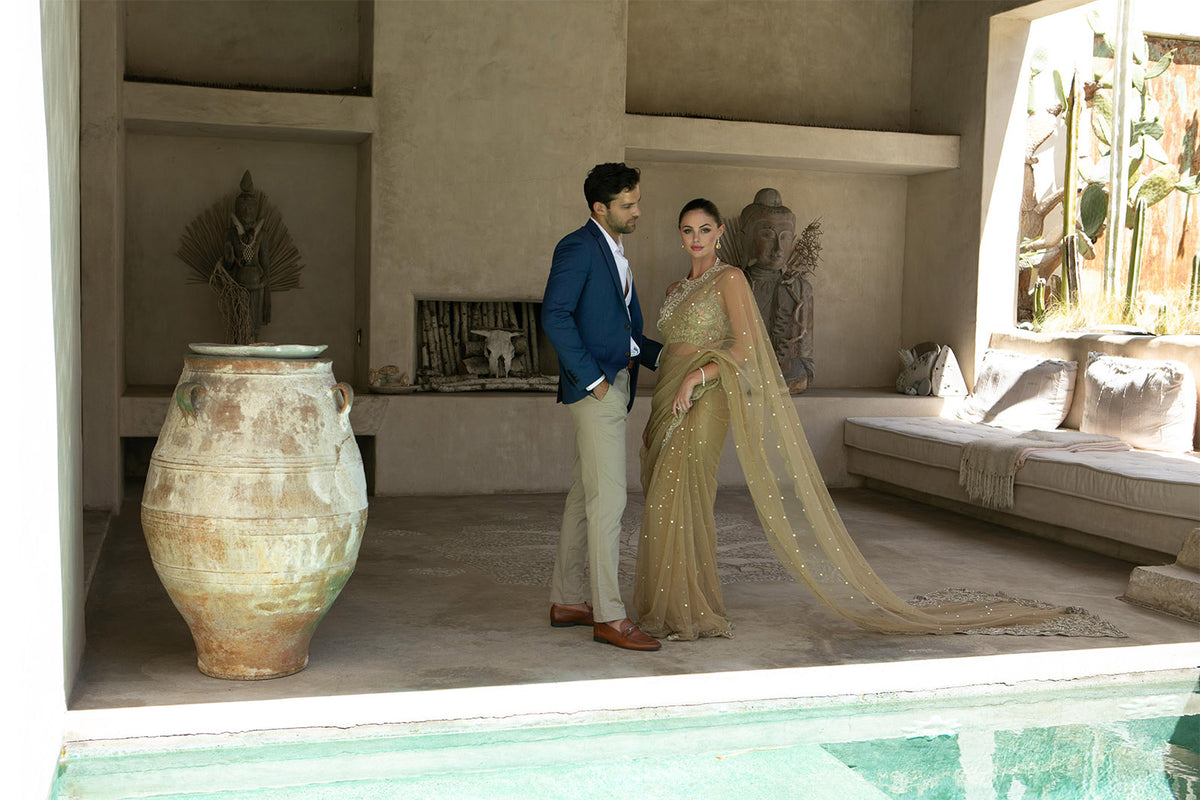 Gold Charm Sari