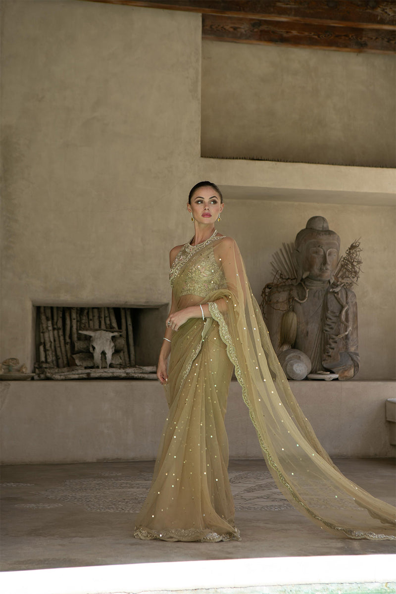 Gold Charm Sari