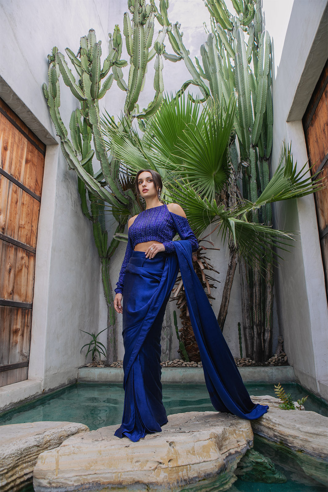 Navy Silk