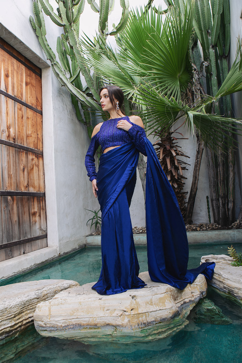 Navy Silk