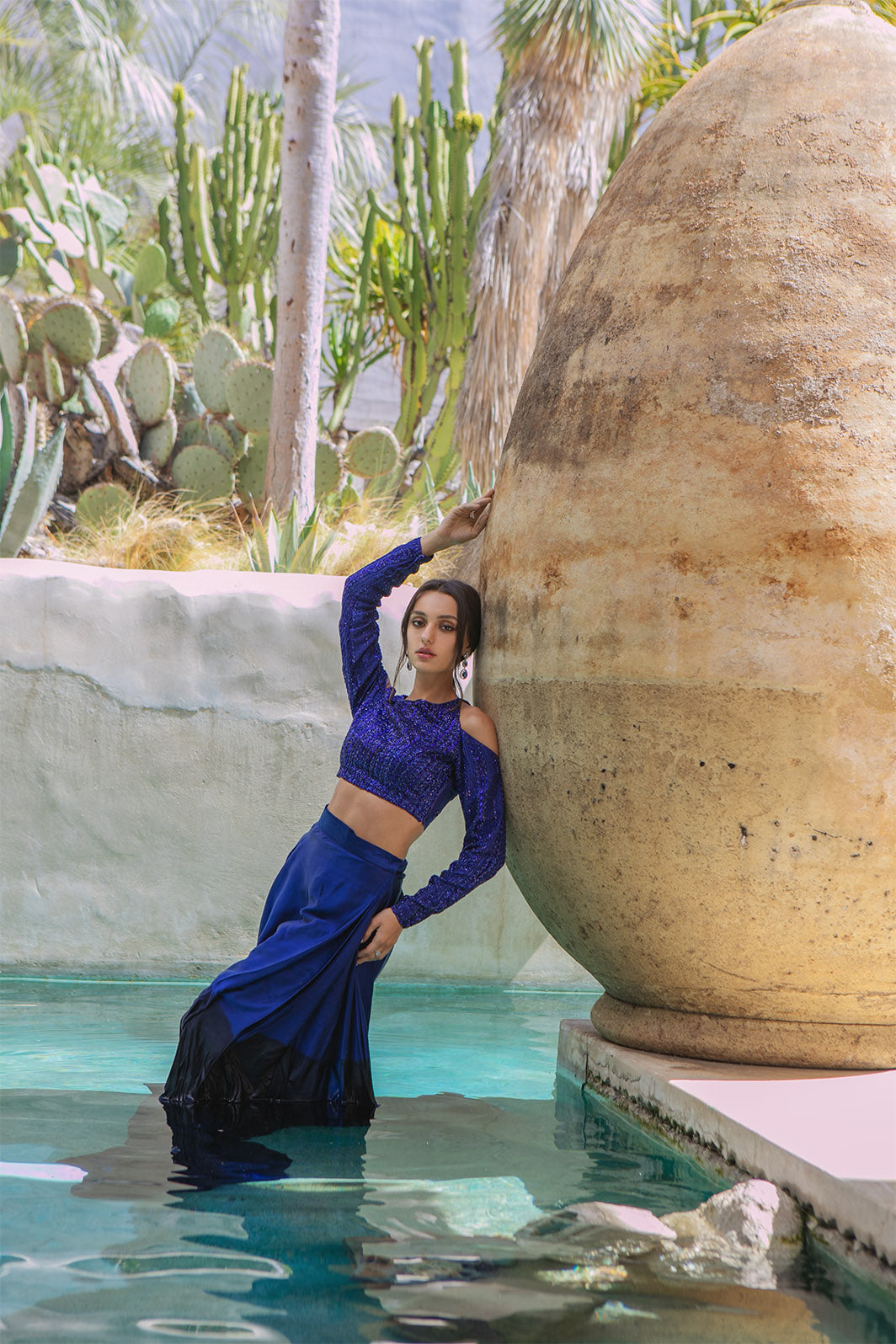 Navy Silk